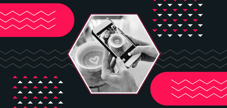 Social media workshops for small businesses – creative photo of coffee art being captured for content creation